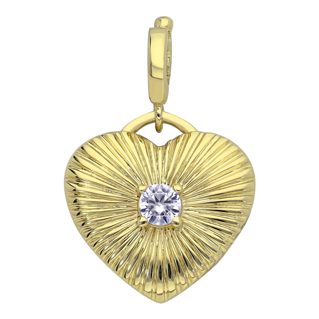 14K Yellow Gold "Rays of Light" Charm