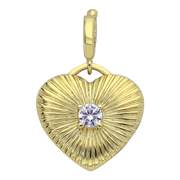 14K Yellow Gold "Rays of Light" Charm